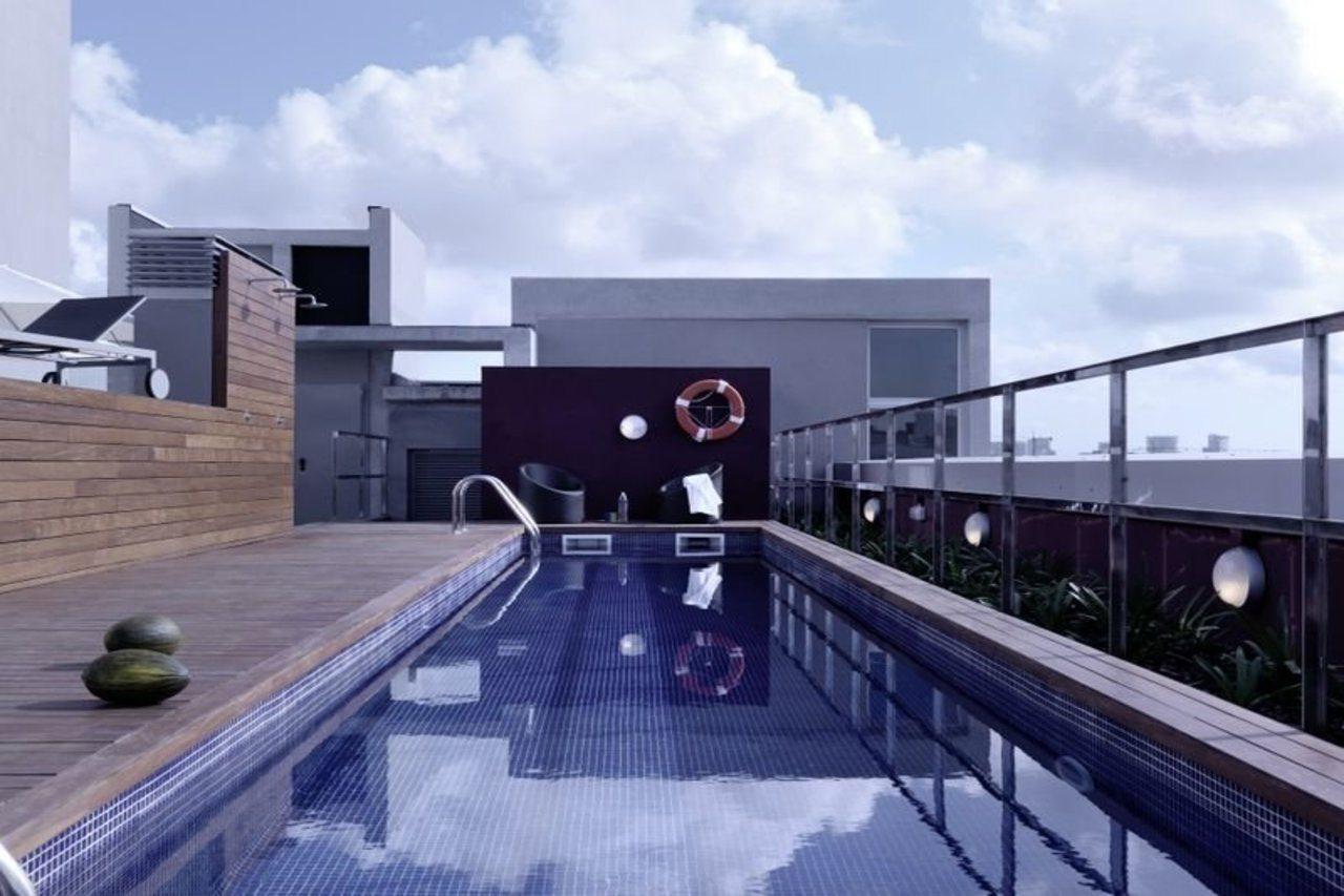 Hotel Residencia Melon District Marina Barcelona Exterior foto